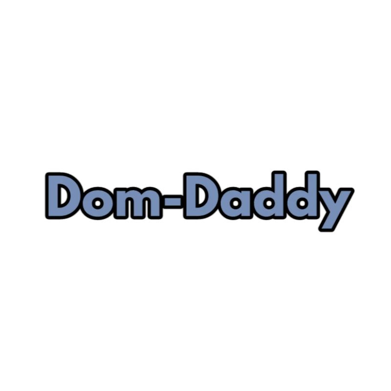 Dom-Daddy TypoKunst auf Schwarz