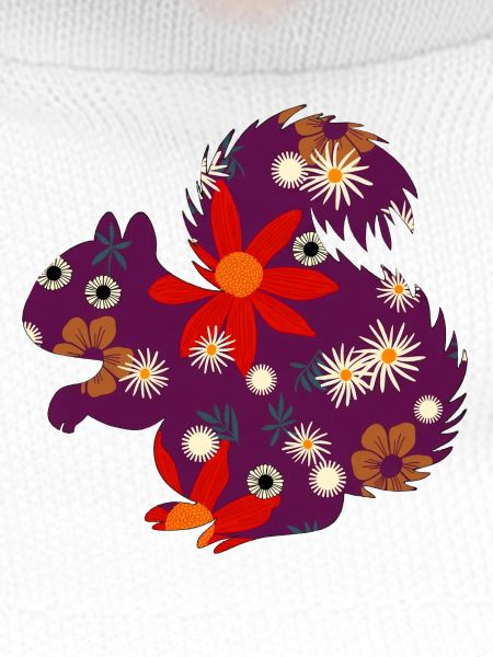 Floral Squirrel Pattern