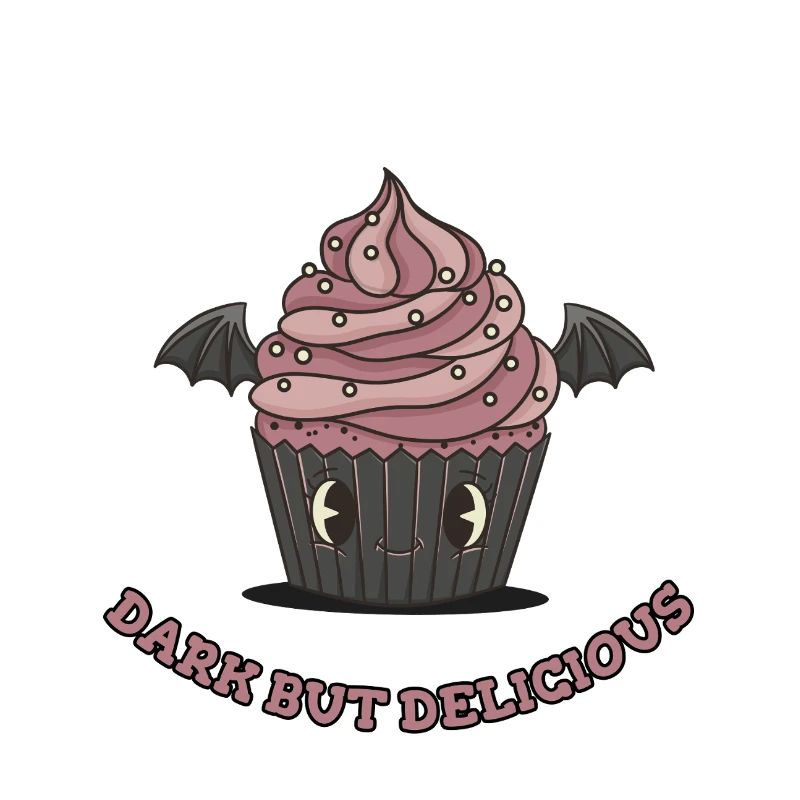 Cute Gothic Cupcake