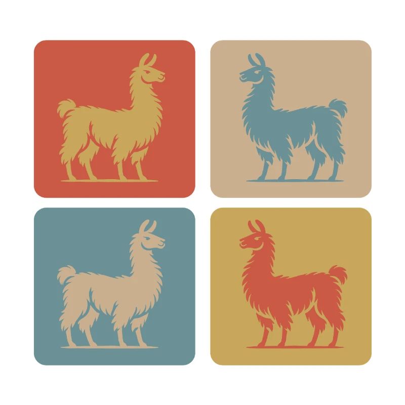 Llama Pop Art Retro