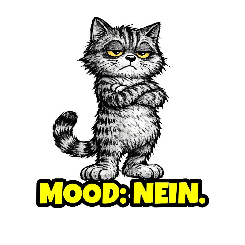 Mood: Nein. – Grumpy Katze (Chef Vibes)