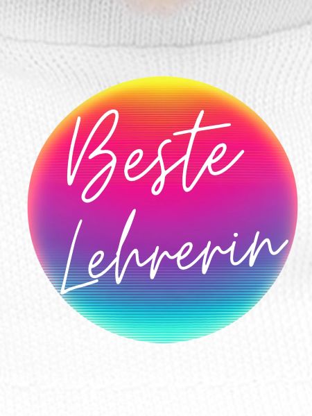 Best teacher! Neon circle customizable