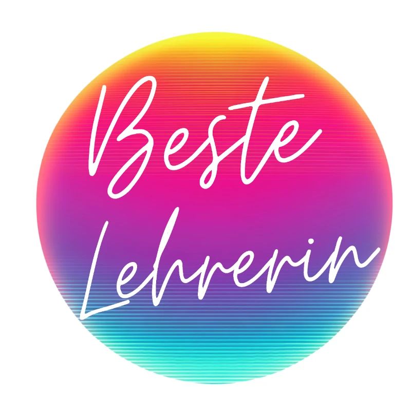 Best teacher! Neon circle customizable