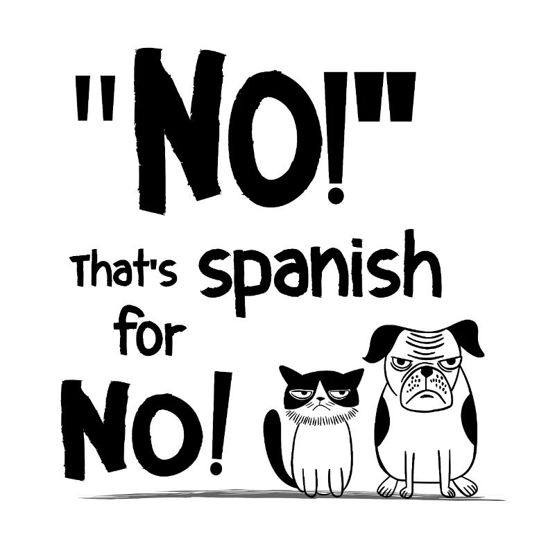 Non ! C’est l’espagnol pour Non ! – Drôle de dicton.