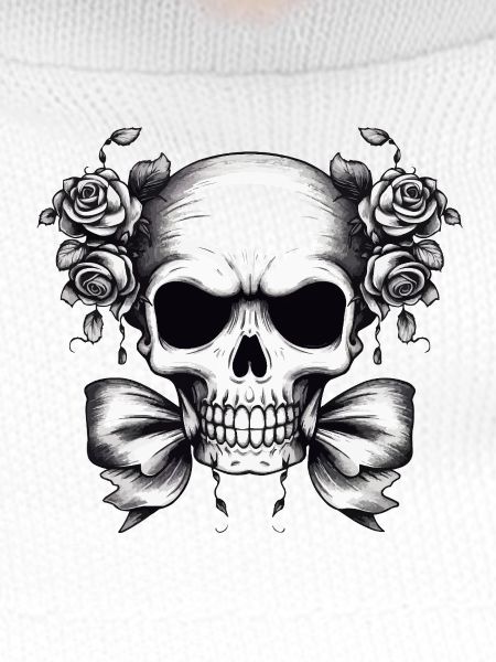 Skull Roses Contrast Design