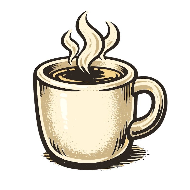 Kaffee-Whimsy Becher Sketch