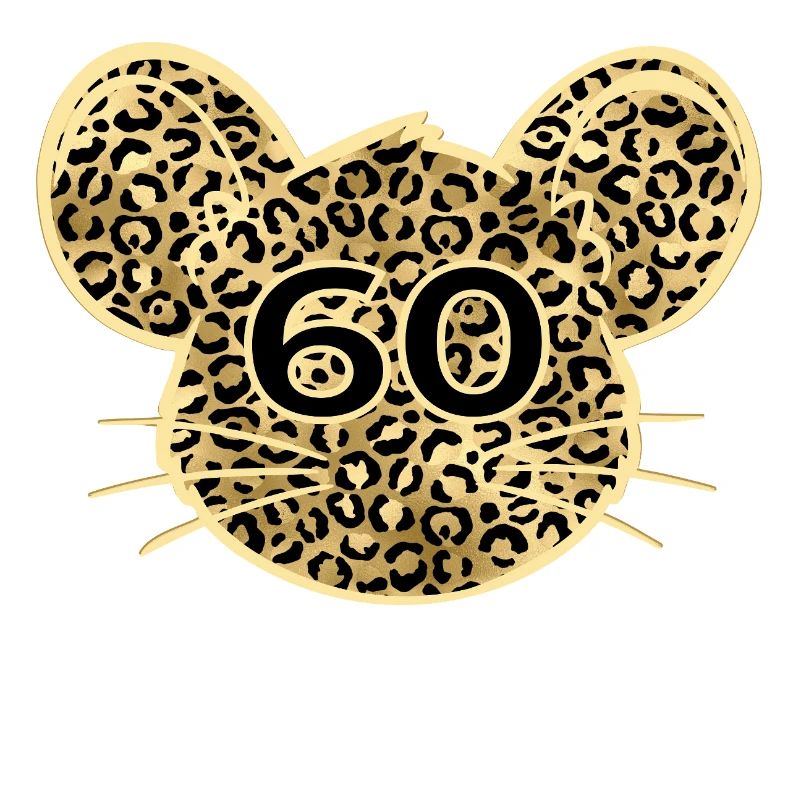 60th Birthday Leopard Mouse