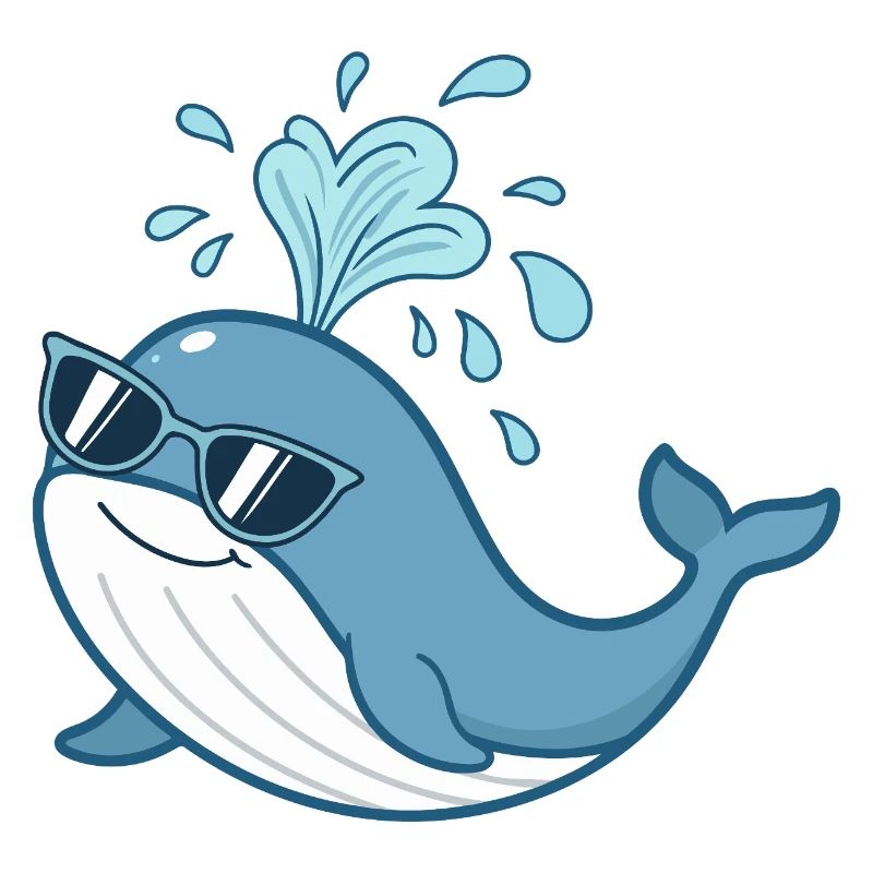 Solar Blue Whale Glasses