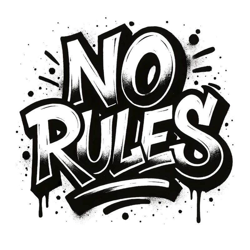 No Rules Graffiti Design