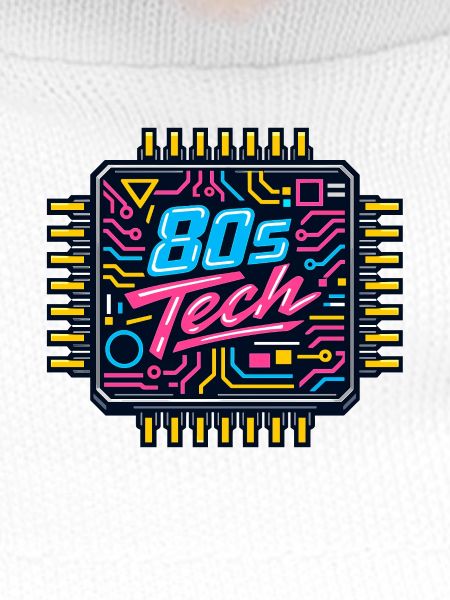 80er Tech Neon Chip