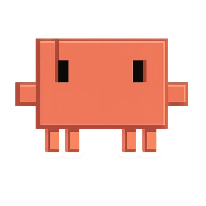 Claude Code Pixel AI Mascot Dev Sticker