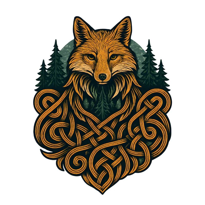 Fox in Knotted Artificial Forest