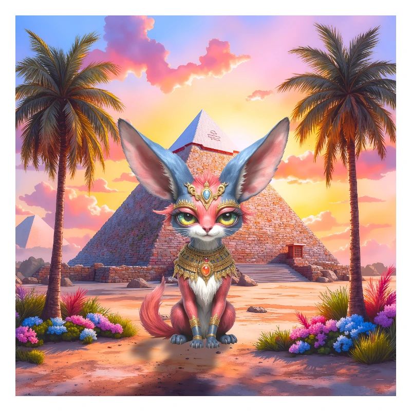 Pharaoh Cat at Sunset