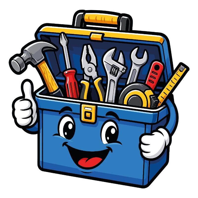 Boîte à outils mignonne bricolage