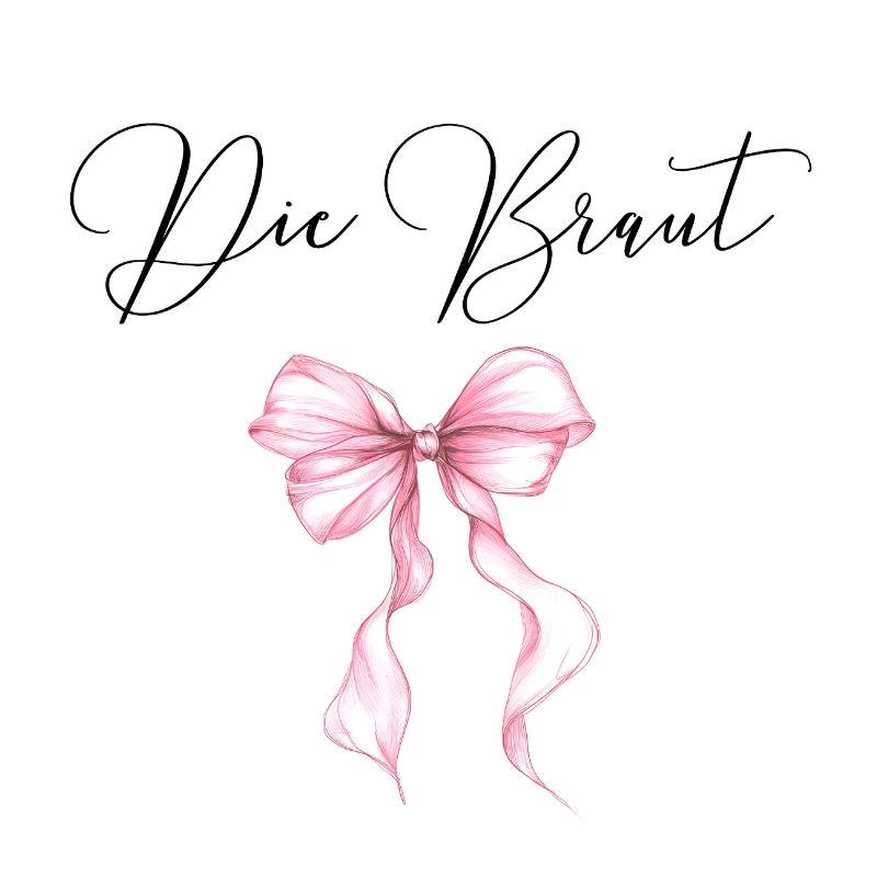 Die Braut! Schleife Pink