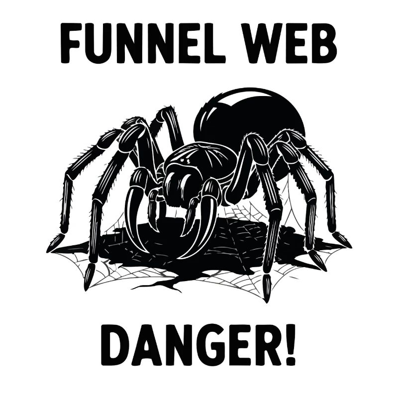 Spider Funnel Web Danger Atrax Sydney Black