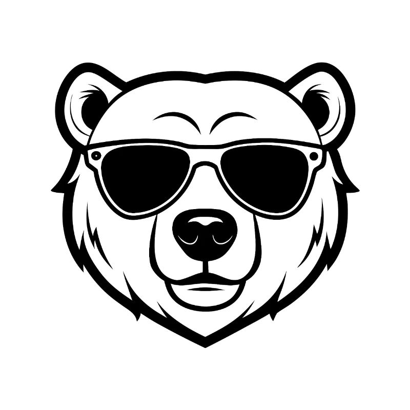 Polar bear face