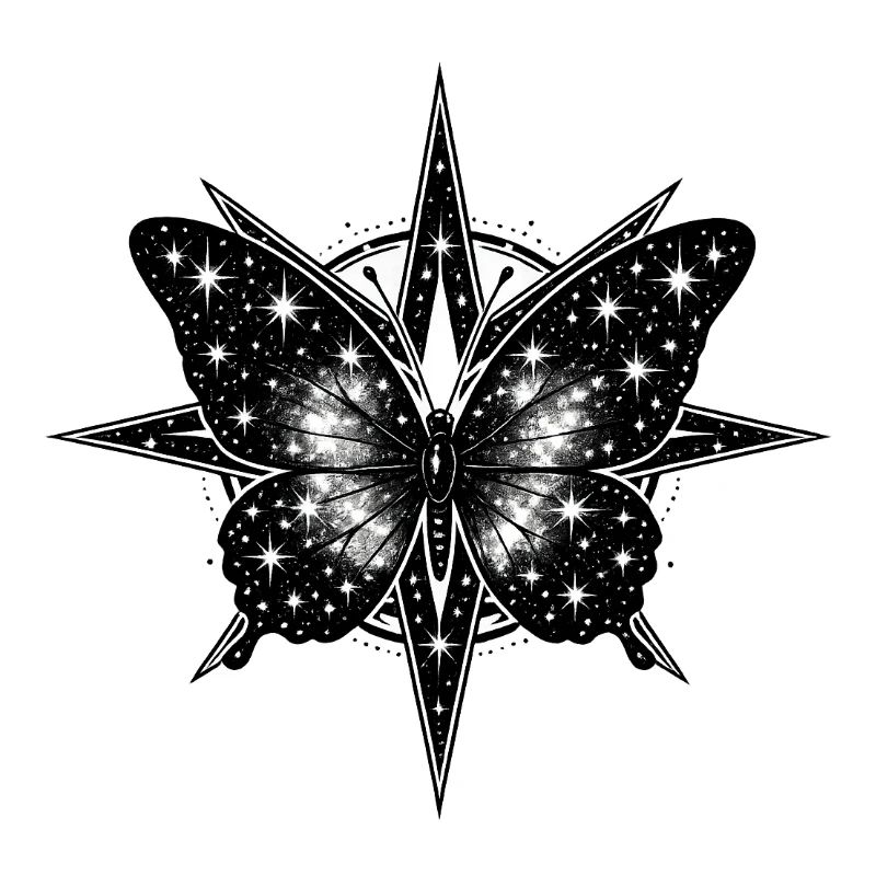 Cosmic Butterfly Compass