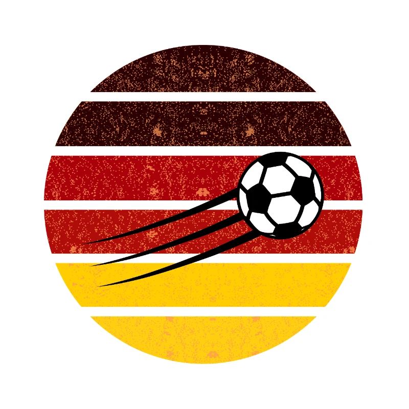 Football Circle Germany Retro Gradient
