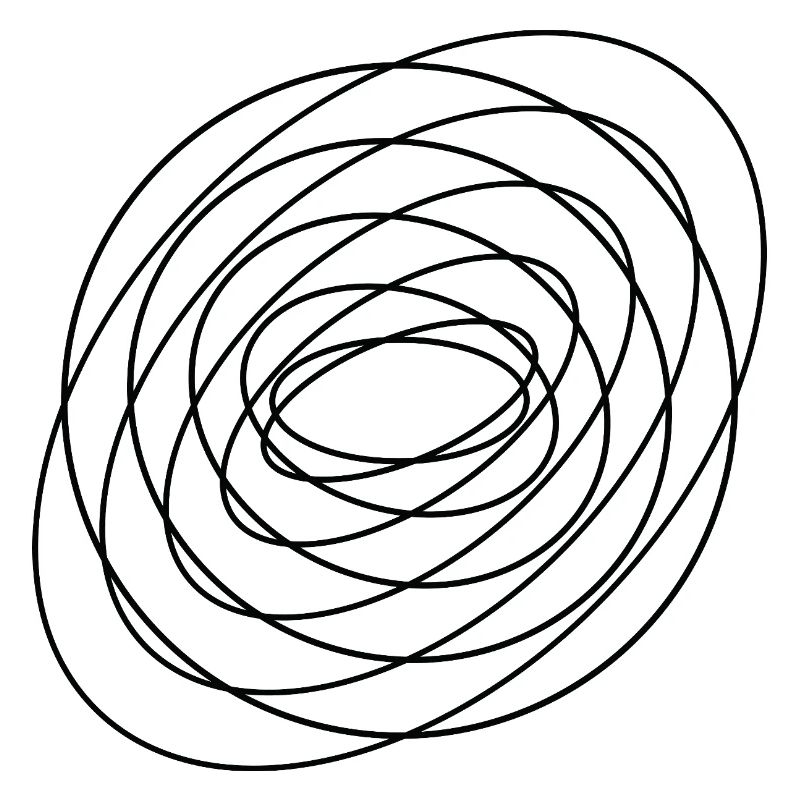 Coiled Abstract Spiral Circle