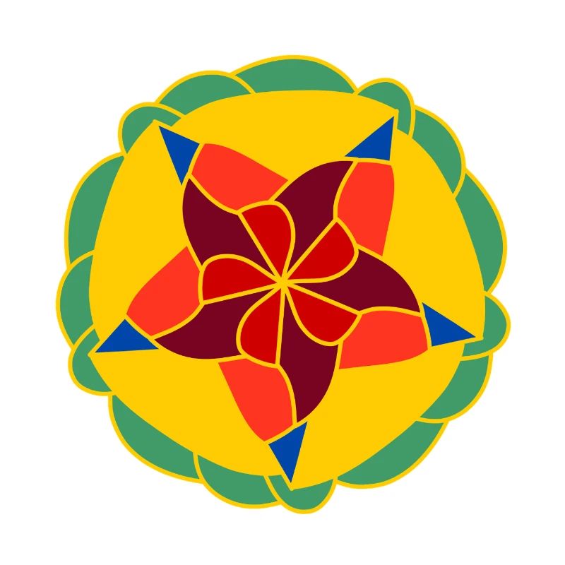Geometrisch Helles Mandala