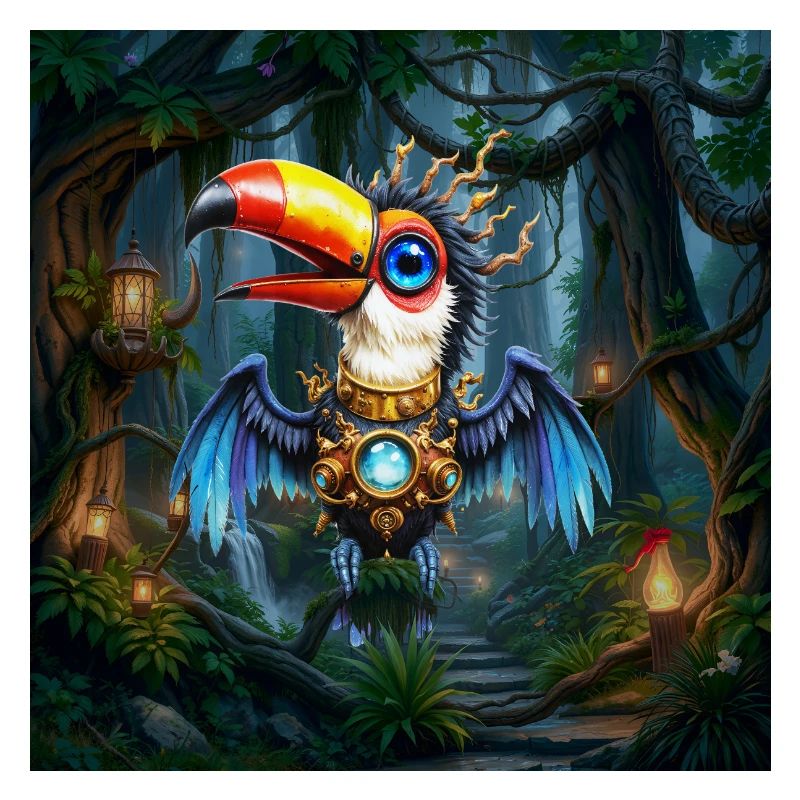 Luminous Jungle Mechanical Toucan