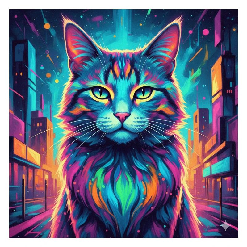 Chat néon