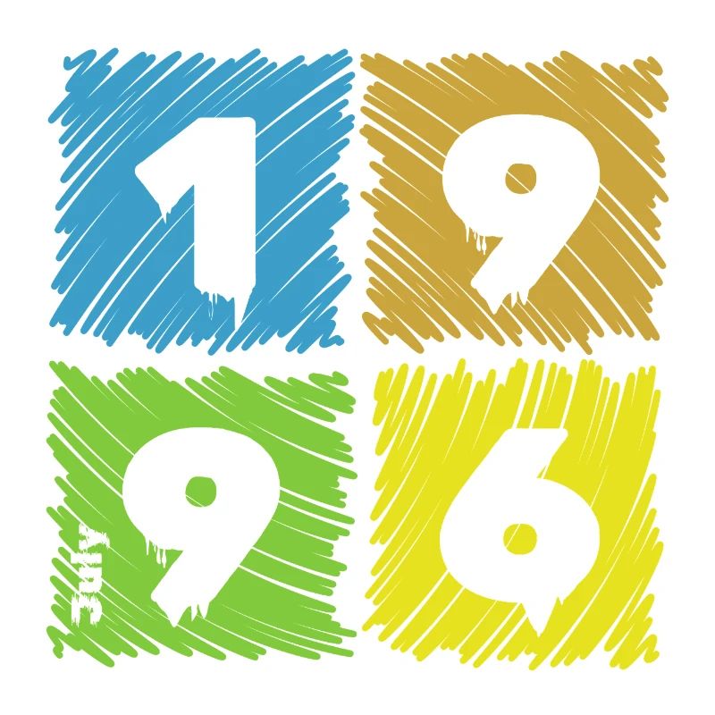 30. Geburtstag Farbige Patches since 07/1996