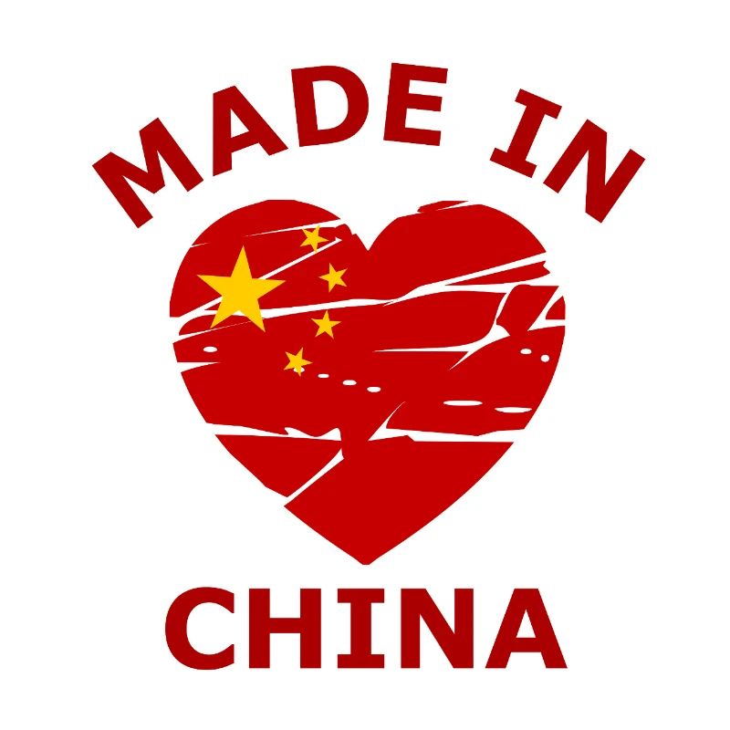 Rotes Herz Made in China