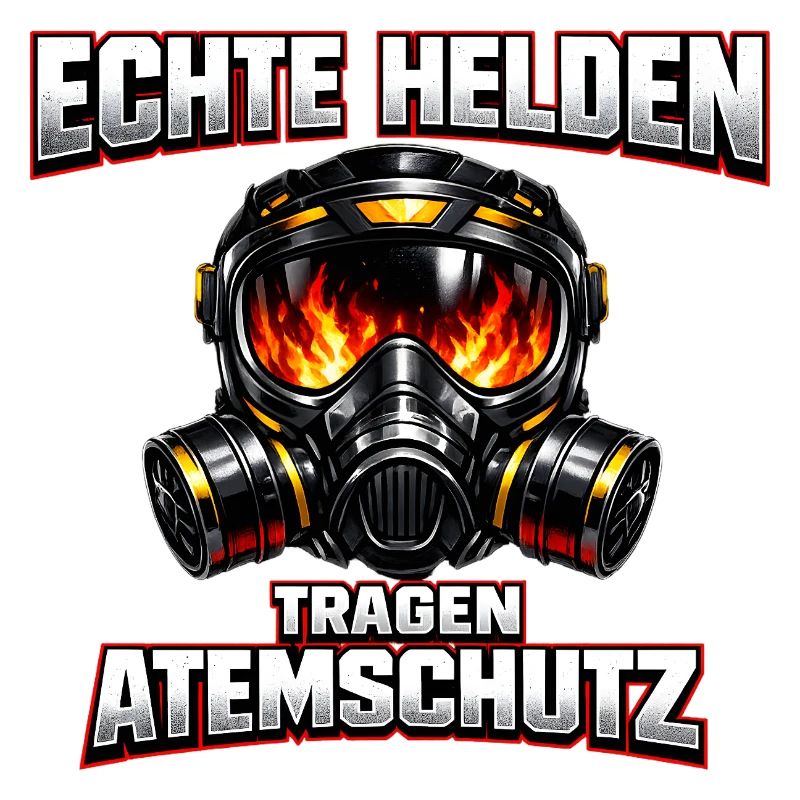 Echte Helden Tragen Atemschutz