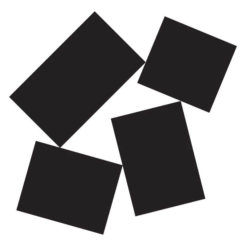 Noir Quartet Abstract Squares