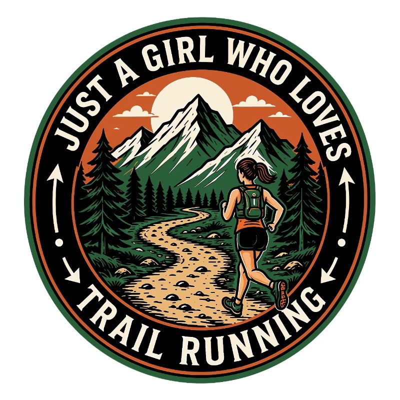 Nur ein Mädchen, das Trailrunning liebt