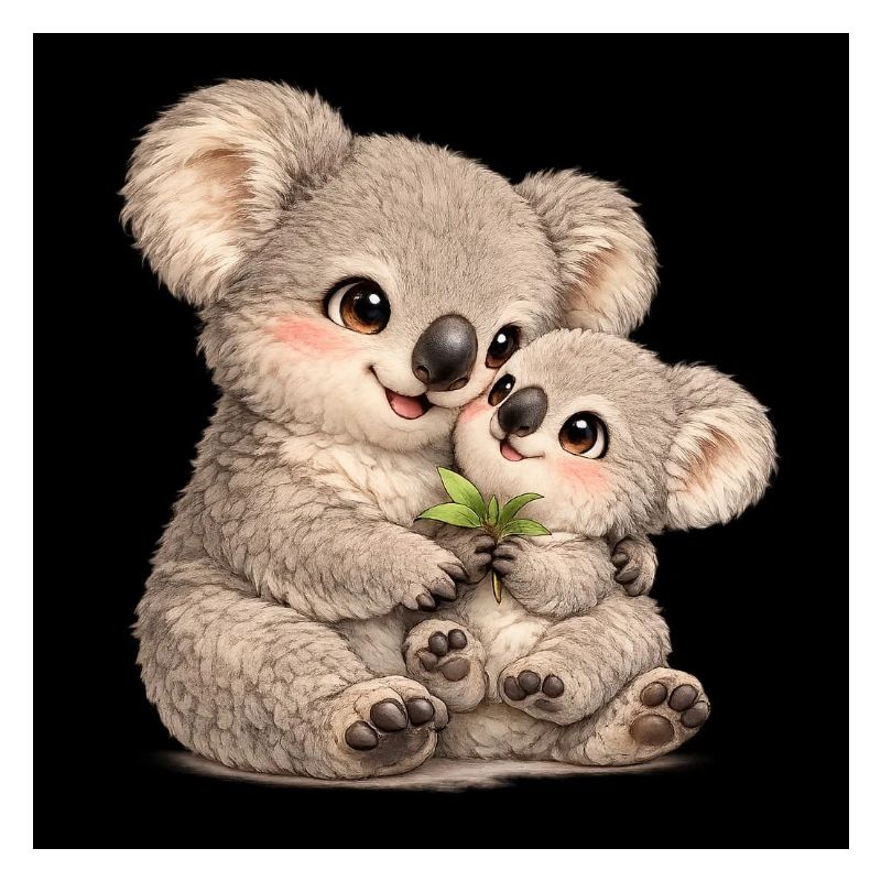 Maman Koala avec son bébé