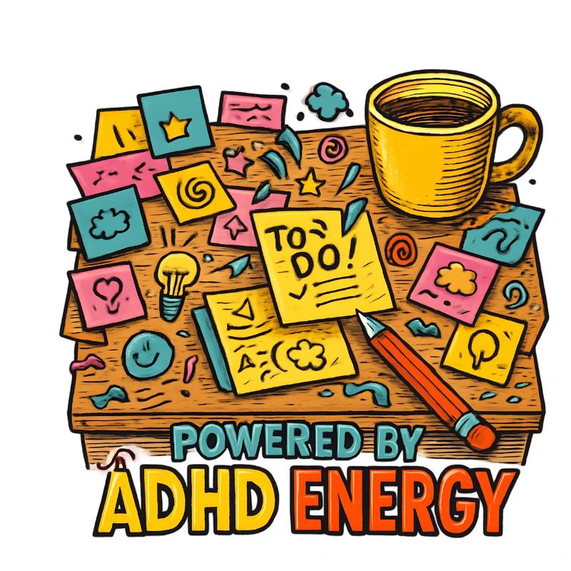 ADHD Energy Creative Desk