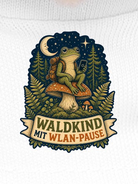 Waldkind mit WLAN-Pause