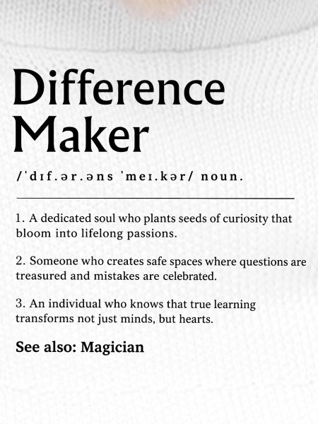 Difference Maker Lehrer-Geschenkschule