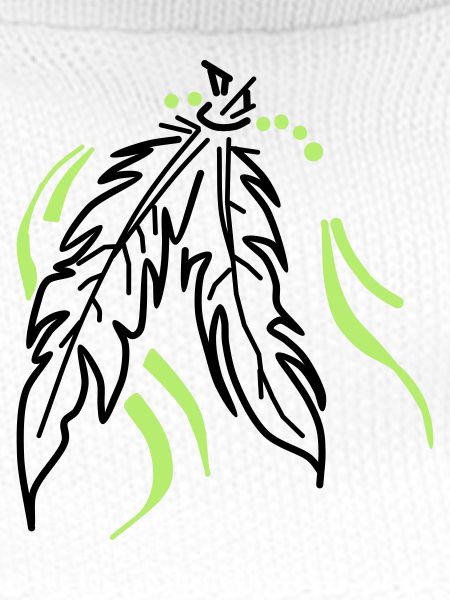 Feathers tied together