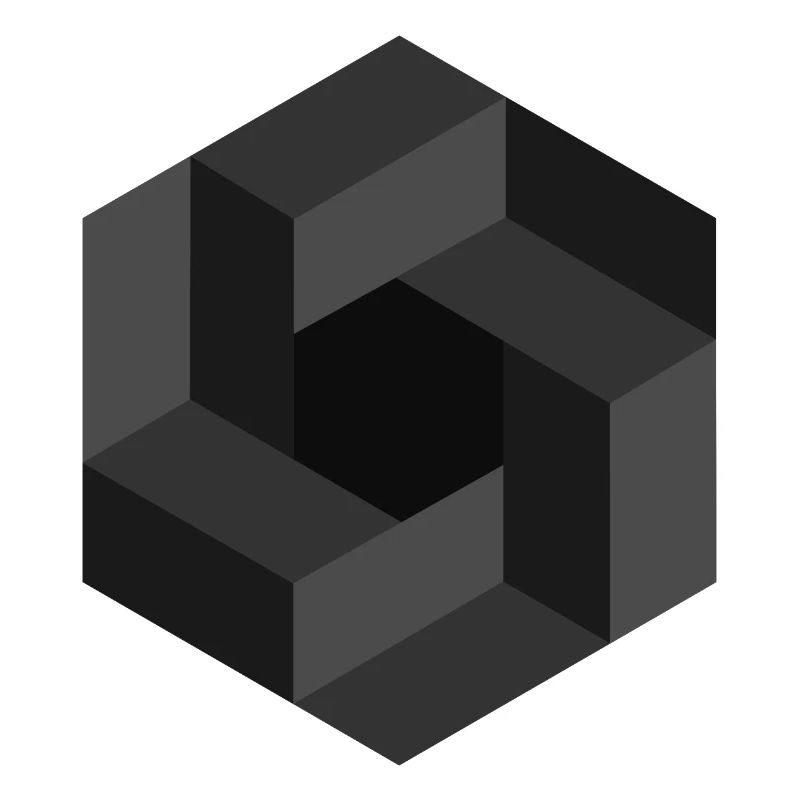 Abstract Geometric Pattern in Grayscale