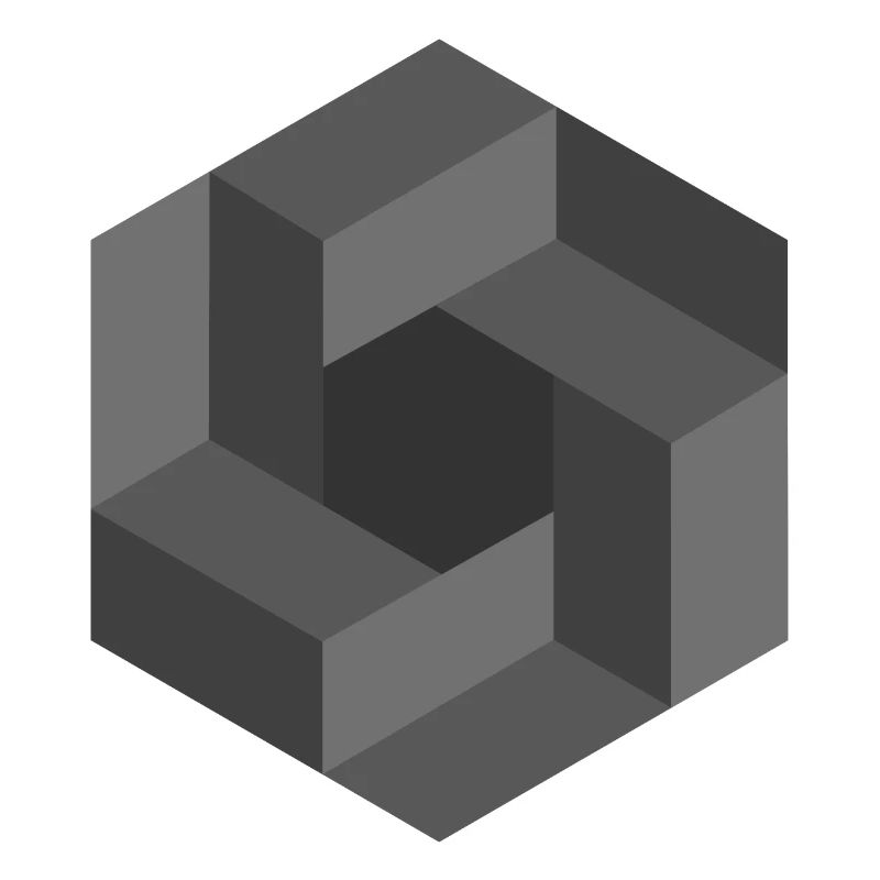 Geometric Illusion Pattern Black White