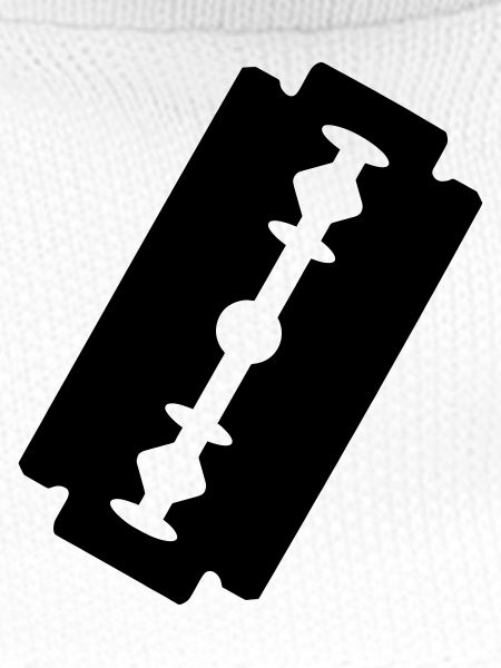 Logo-Rasierklinge.