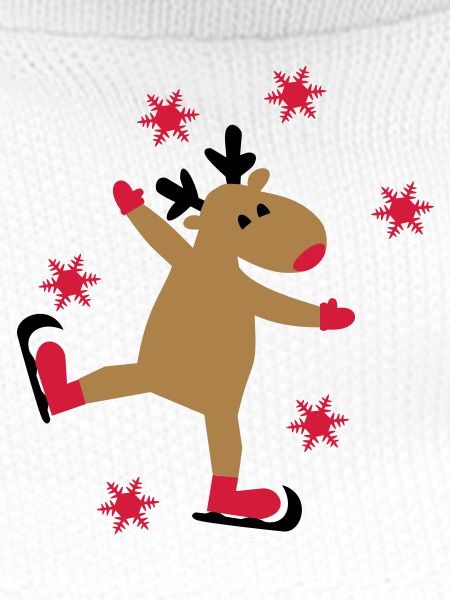 Funny moose for Christmas