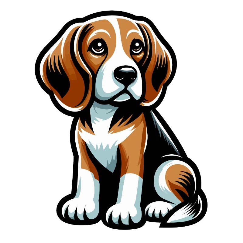 Beagle cartoon Chien mignon