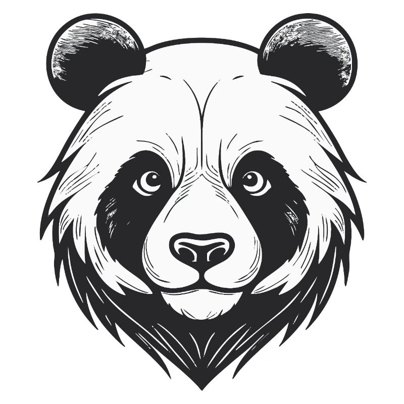 Visage d’ours avec breloque d’animal sauvage