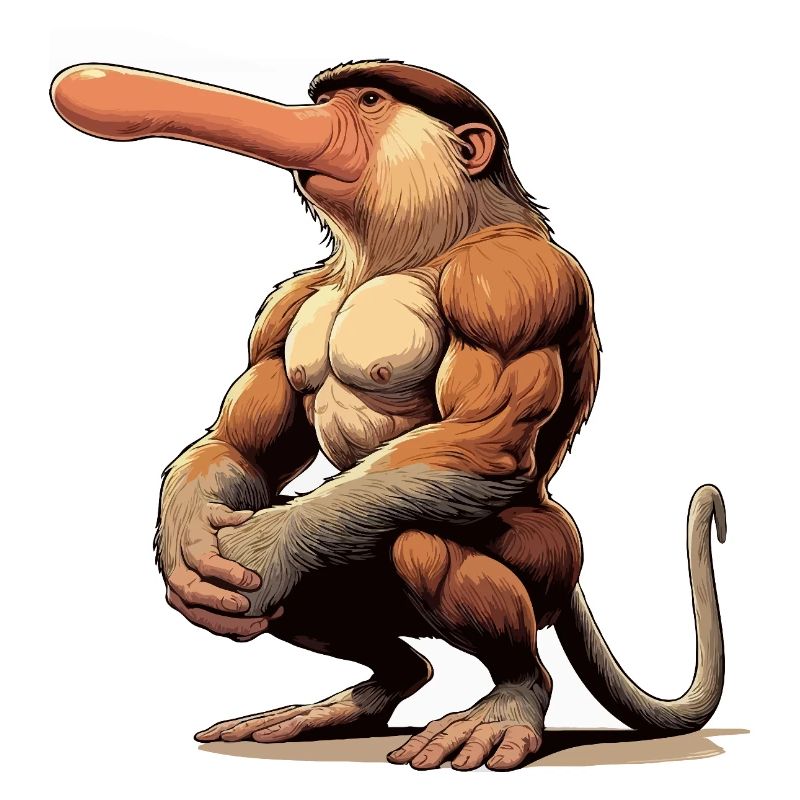 Proboscis monkey tough