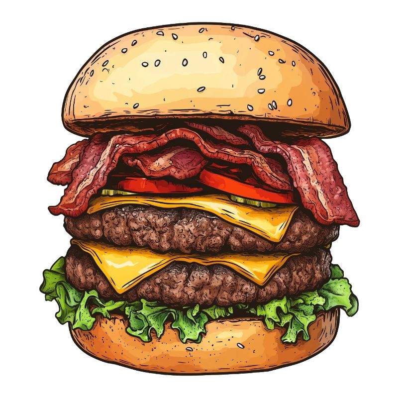 Cheeseburger double bacon :)