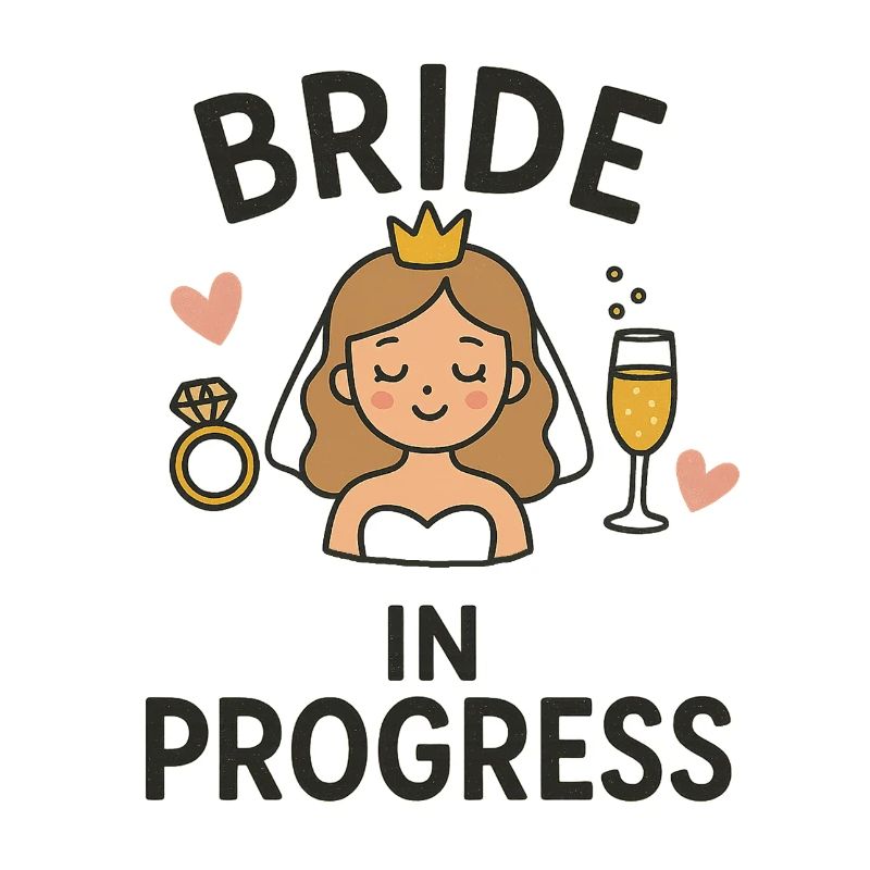 Bride in Progress - Funny EVJ Party Conception nuptiale