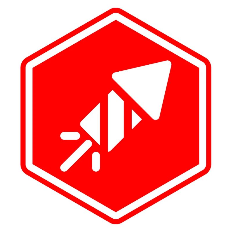 Abstract geometric pattern in red