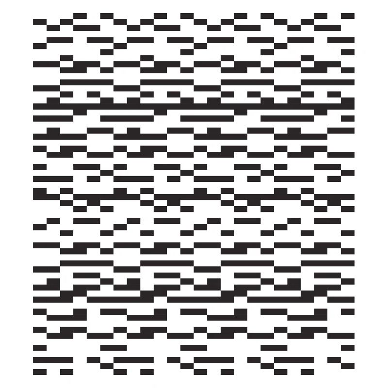 Noir Stripe pixellé Glitch Grid