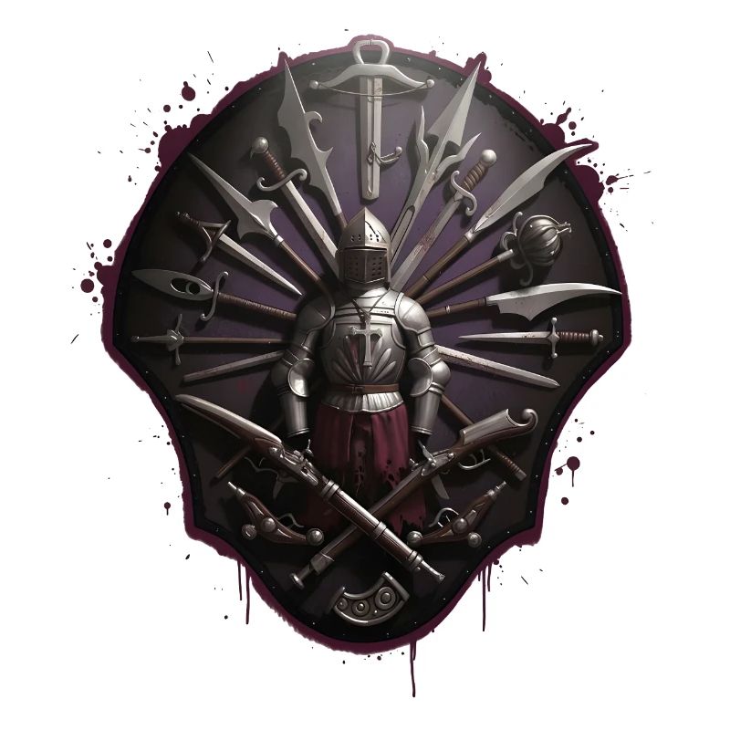 Bouclier de chevalier de la variété de lame
