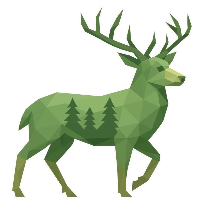 Geometric Deer